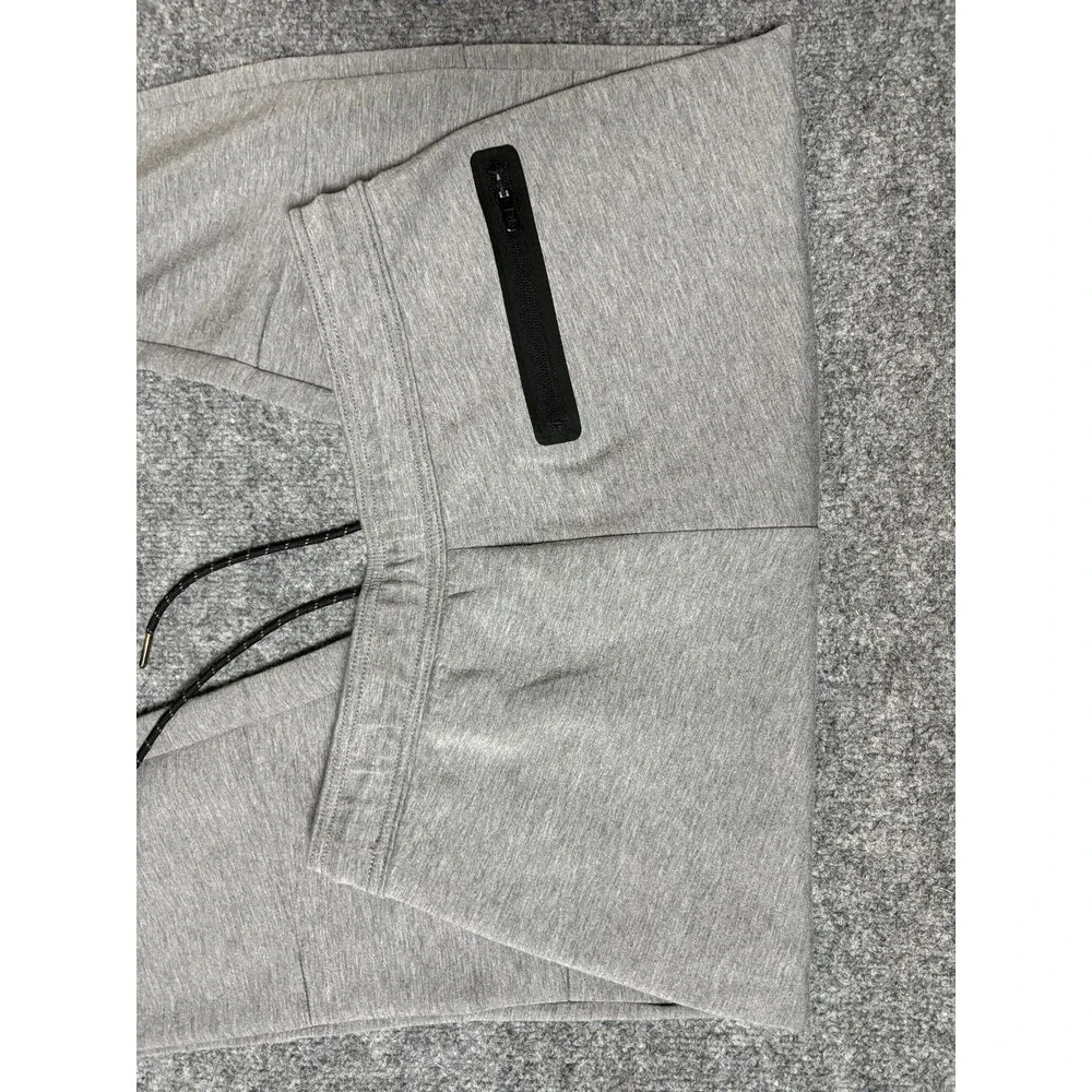 American Eagle Sweatpants Mens M Gray Jogger Elastic Waist Zip Pockets Athletic